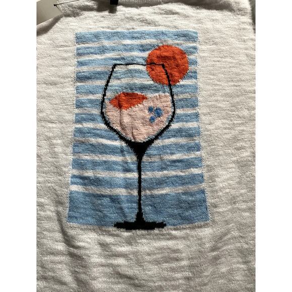 Talbots Spritzer Boatneck Pullover Gray Knit Top Large Retro Clean Girl Capsule - Picture 3 of 8